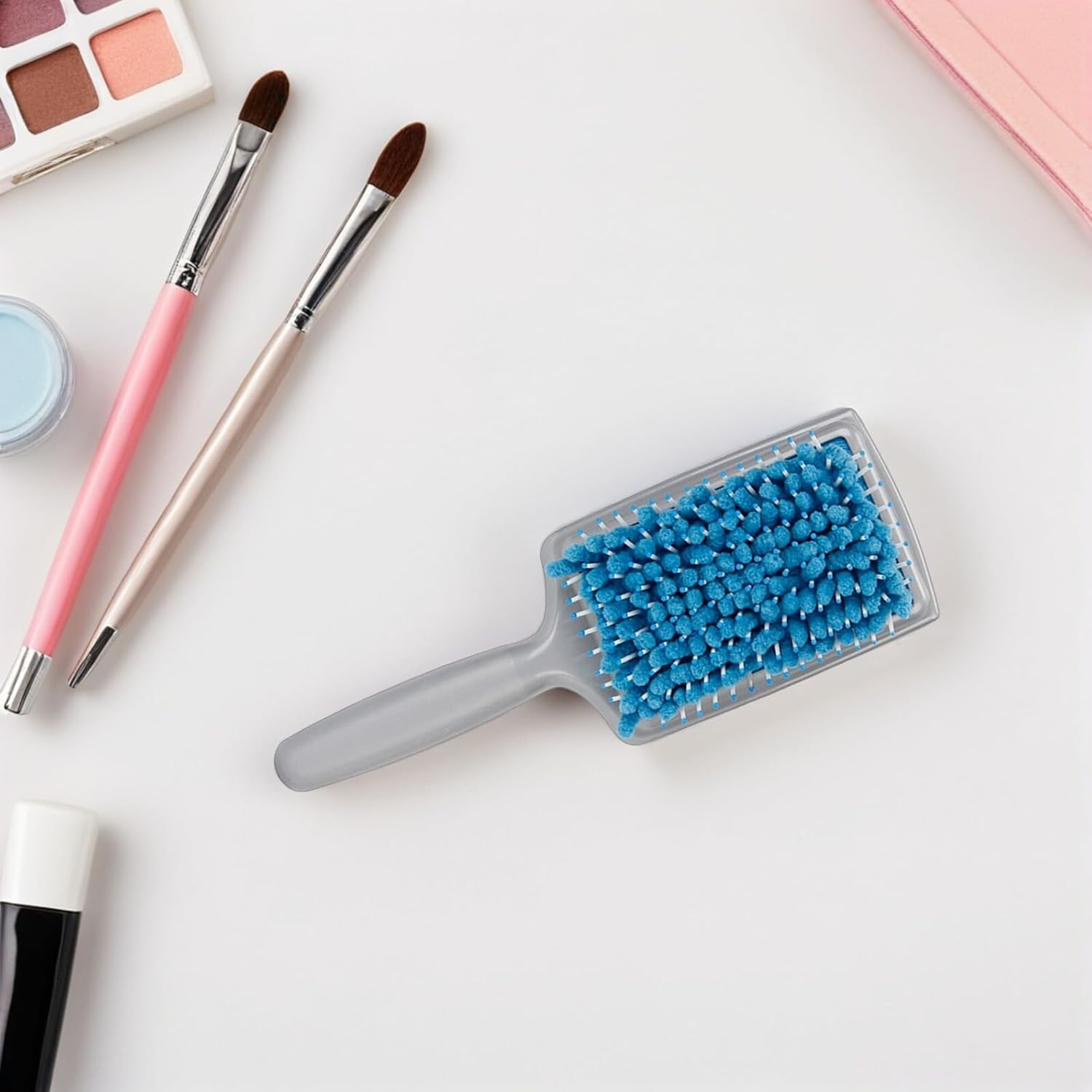 Ipetboom Hair Brush Dryer Absorbent Microfiber Bristles Fast Drying Comb Hair Drying Brush Ergonomic Handle for Comfortable to Hold image number 2