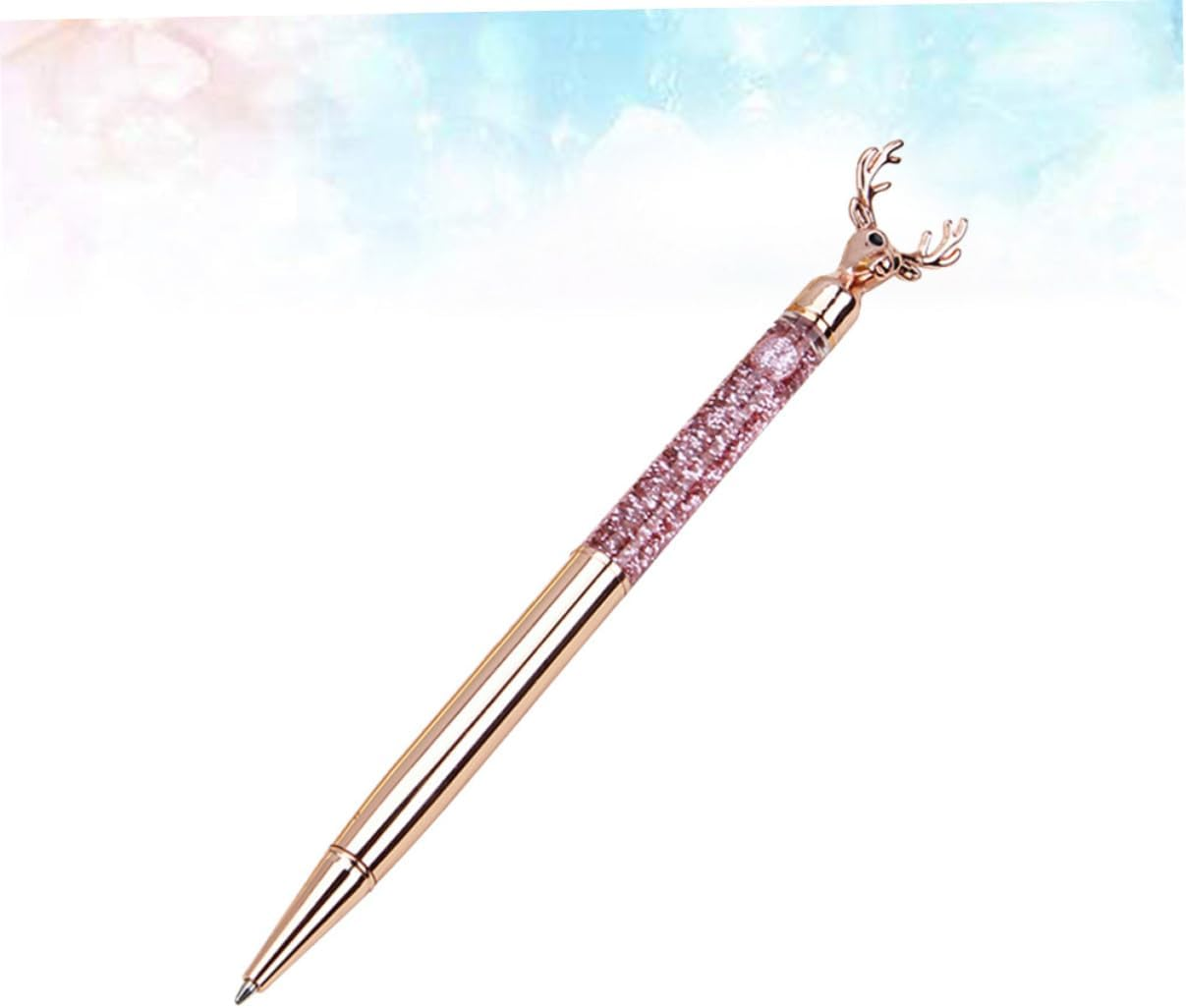 Operitacx Reindeer Shaped Metal Ballpoint Pen Novelty Stationery for Students for Boys and Girls Cute Stationary Creative Ballpoint Pens image number 1