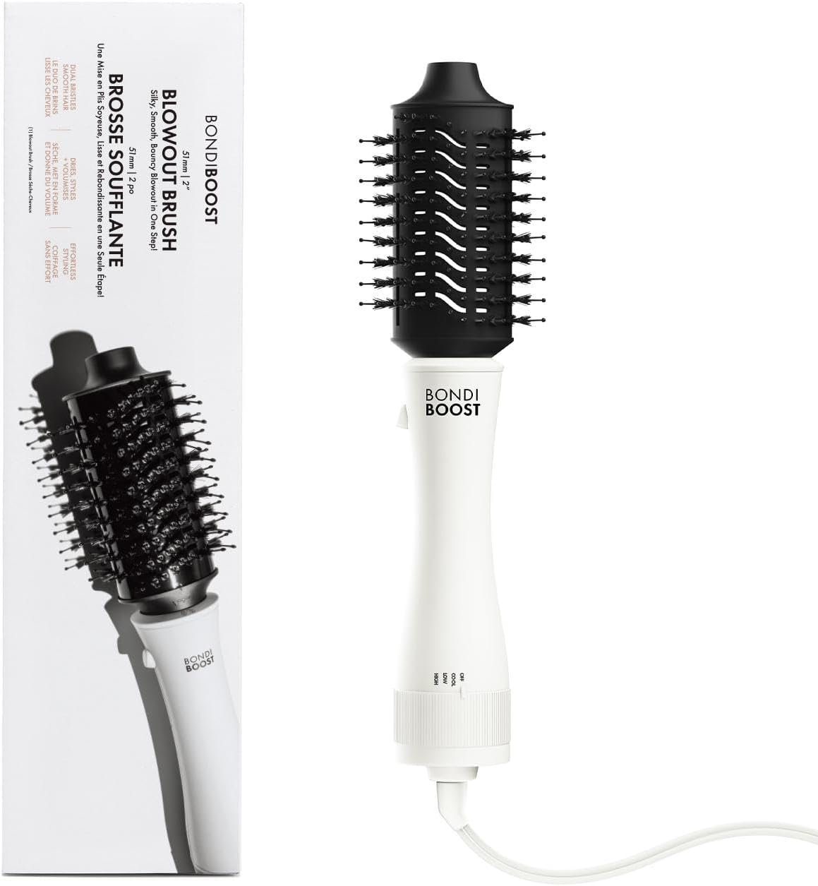BONDIBOOST 51 Mm Blowout Brush Pro 3-In-1 Hair Dryer Brush image number 2