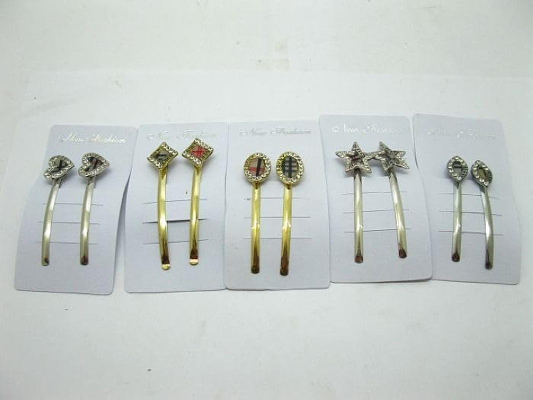 2X12 Pairs New Metal Hair Clips Barrettes