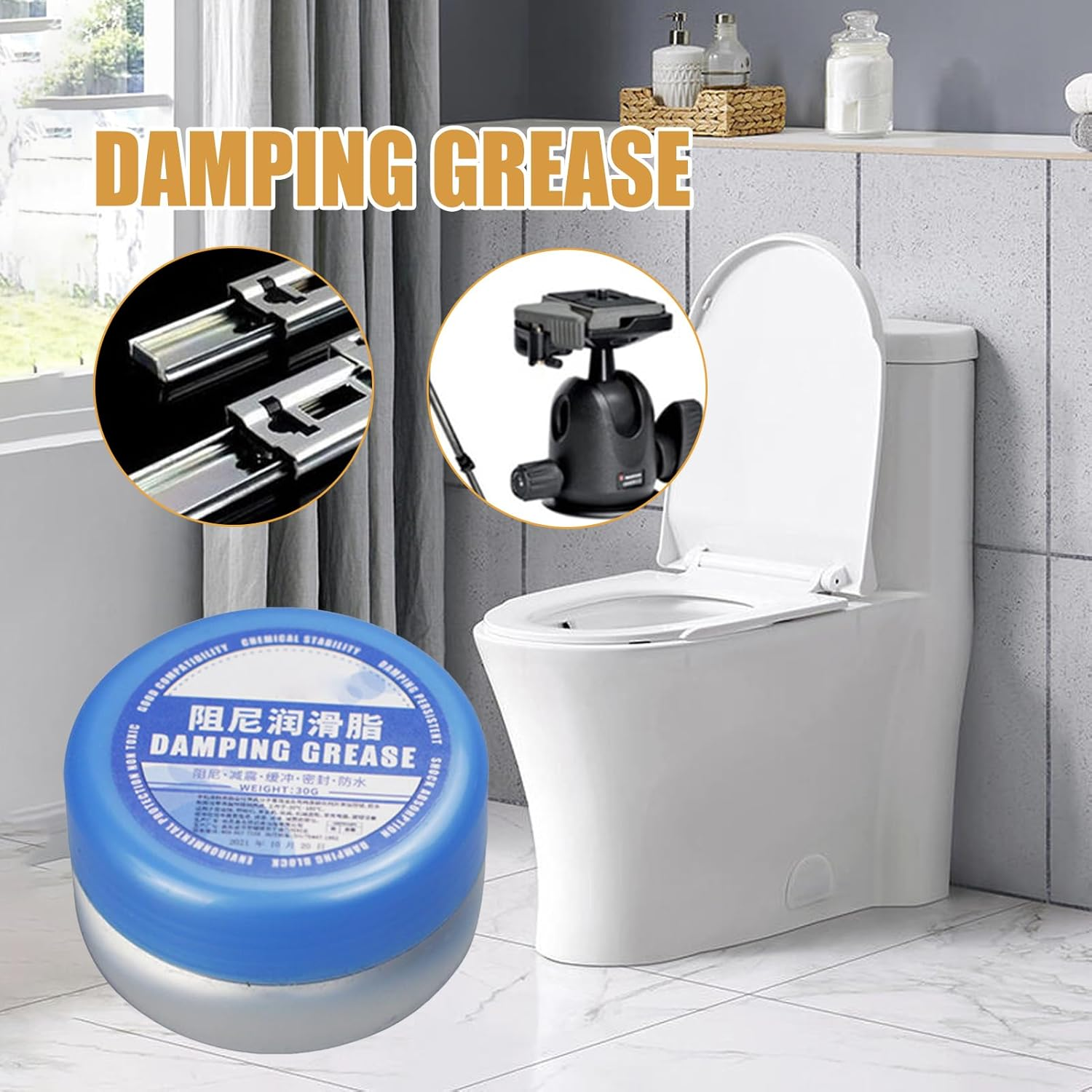 Washing Machine Grease | Lubricating Grease Rubber - Polishing Abrasive, Car Maintenance Supplies; Enhances Shock Absorption, Anti-Rust, Silencer for Household - 100 G image number 6