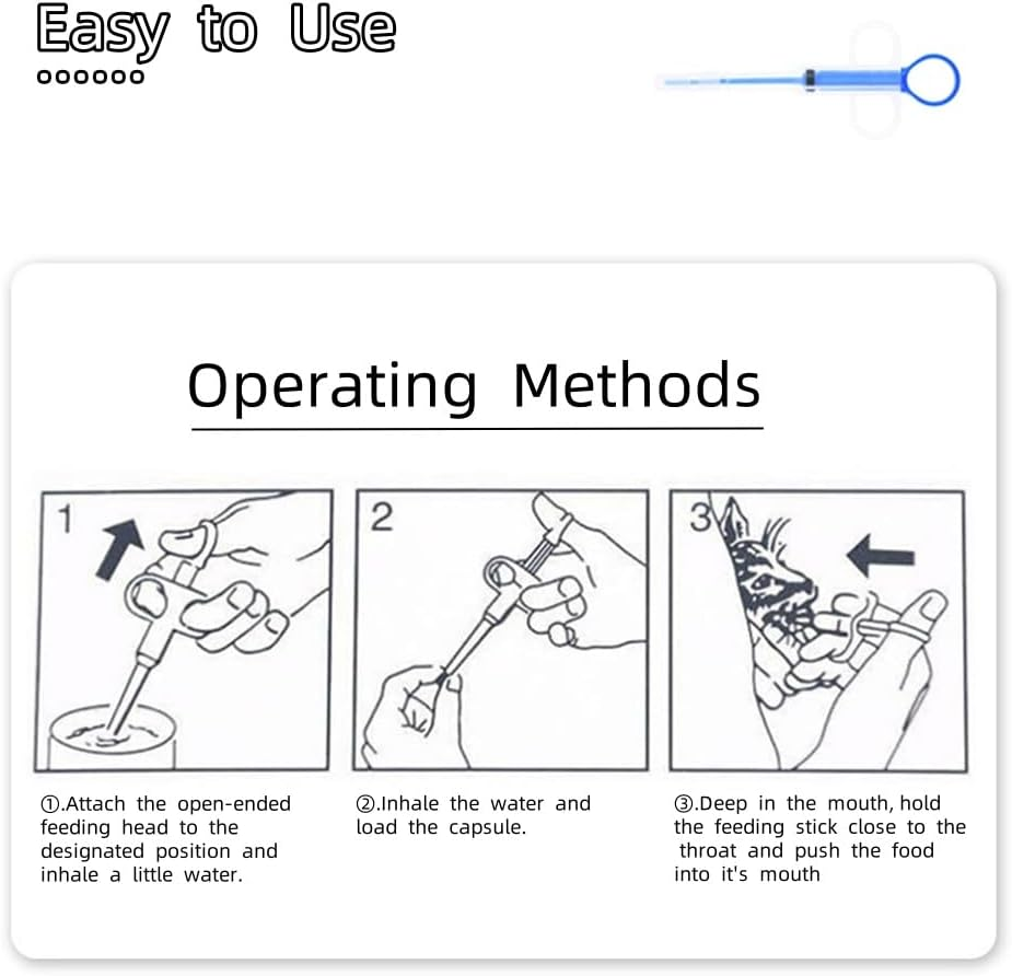 5 Pcs Kitten Bottle Pet Feeding Set Nipple for Kittens Anti-Choking Design for Newborn Kittens Puppies Small Animals Contains 1 Bottle, 2 Nipples, 1 Cleaning Bottle Brush, 1 Feeder (20Ml) image number 5