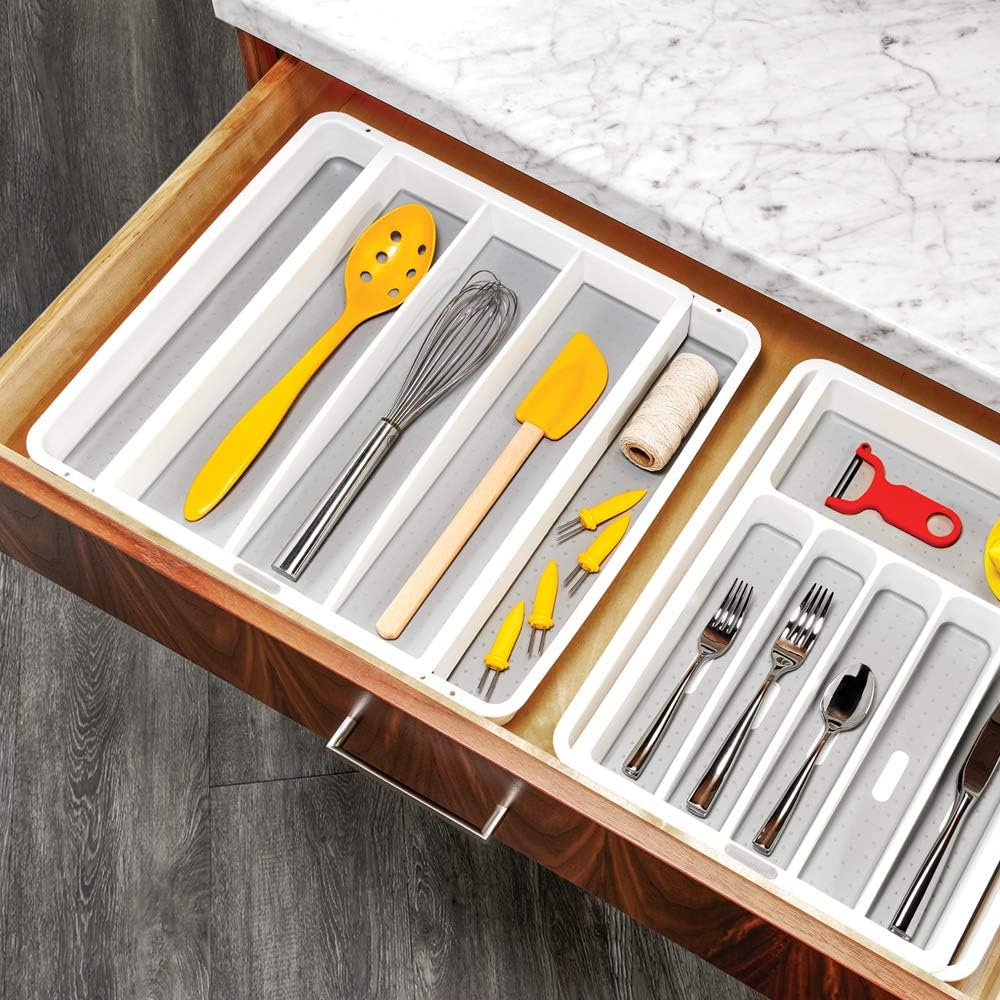 Madesmart Expandable Utensil Tray White