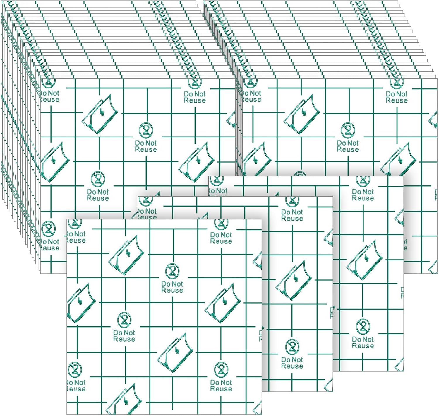 200 Pieces Makeup Hand Palette Single Use Waterproof Makeup Mixing Palette Disposable Foundation Mixing Tray Adhesive Artist Cosmetic Tape for Women(2.36 X 2.36 Inch) image number 4