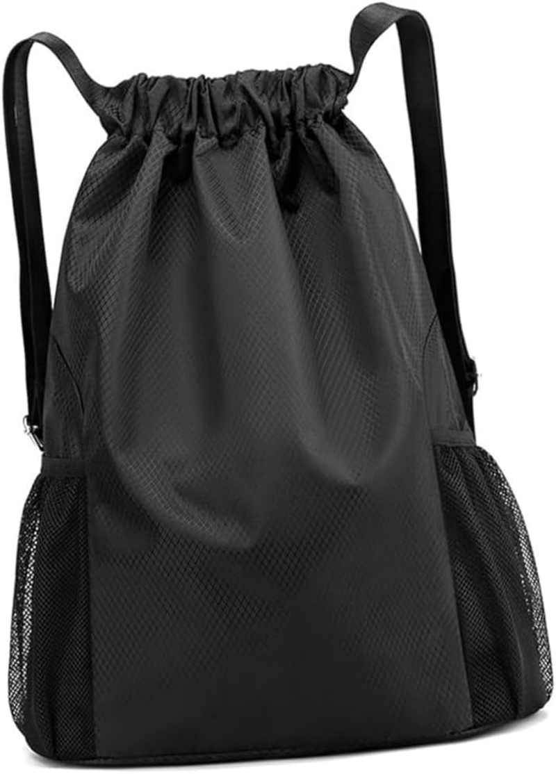 Fabselection Drawstring Bags Bulk Water Resistant String Sport Gym Shoulder Bag Travel Organizer for Outdoor Hiking ﻿ image number 3