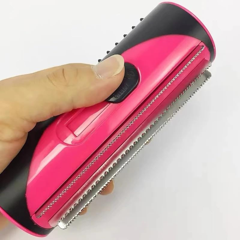 Tootoo 3In1 Pet Dog Cat Fur Deshedding Shedding Trimmer Groom Comb Brush Hair Removal (Pink) image number 2