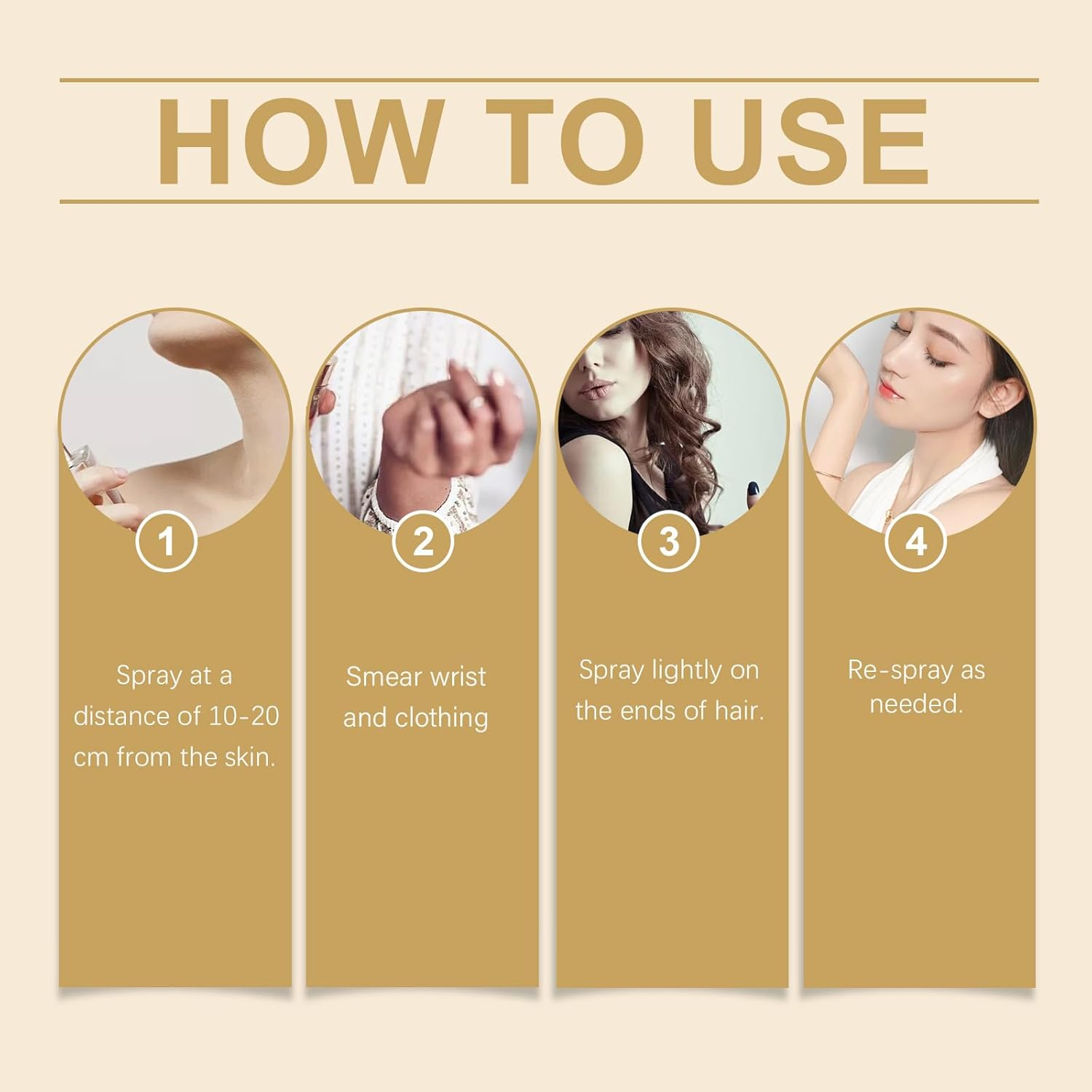 Vanilla Body Spray for Women, Hair & Body Fragrance Mist with Vanilla Essential Oil, Lightweight Long-Lasting Fragrance Scent, Hydrating and Nourishing, Refresh Mist (1Pcs)