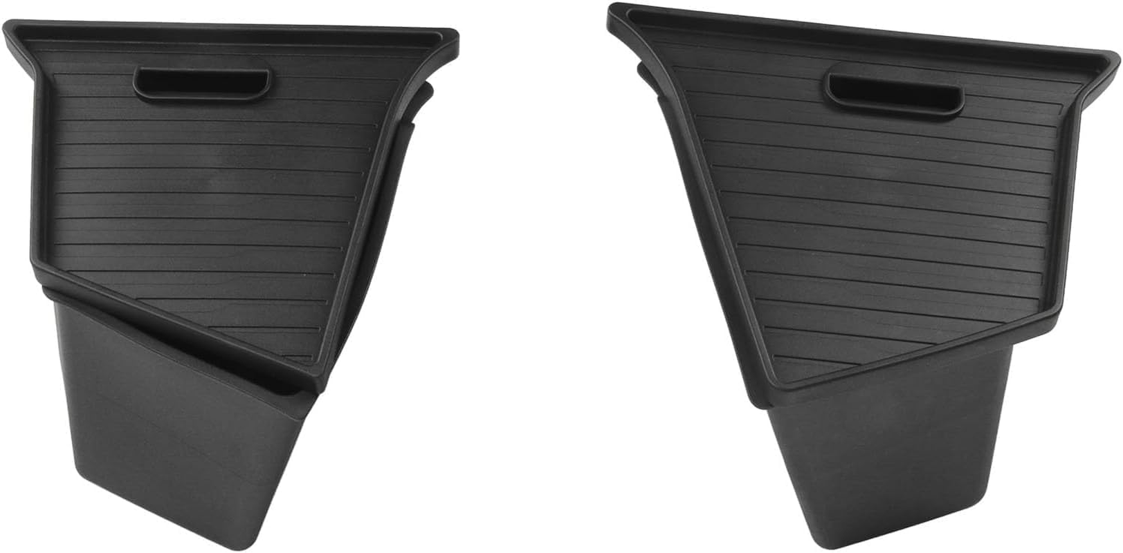 2 Pack Car Rear Trunk Organizer Storage Box for Tesla Model Y 2020~2023 Storage Bin with Lids TPE Waterproof Dustproof Odorless Storage Box Protector for Tesla Trunk Interior Accessories