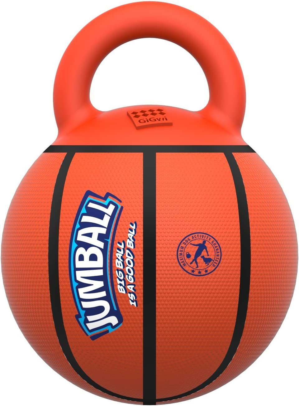 Gigwi Basketball Dog Toy, Orange image number 1