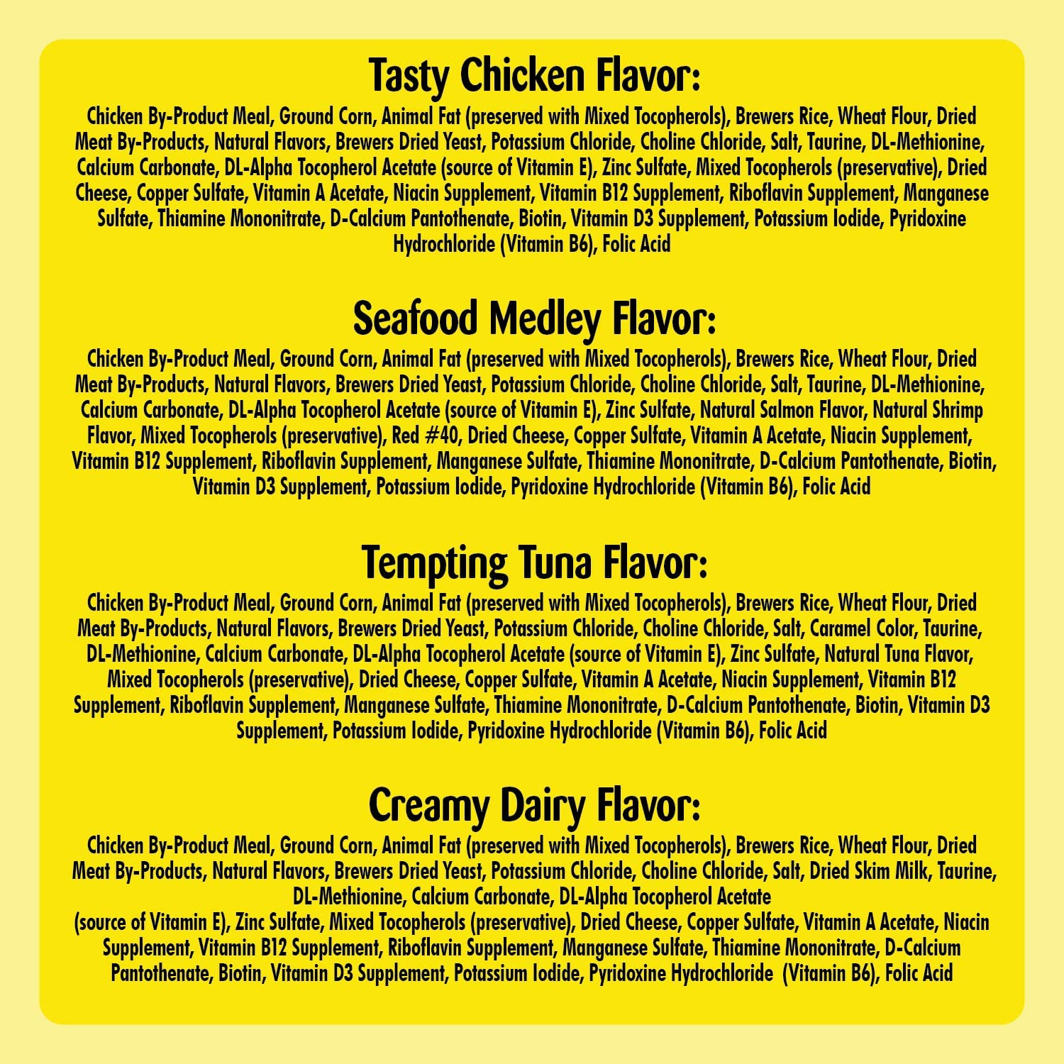 Temptations Classic Crunchy and Soft Cat Treats Feline Favorites Variety Pack, 3 Oz. Pouches (Pack of 4) image number 6