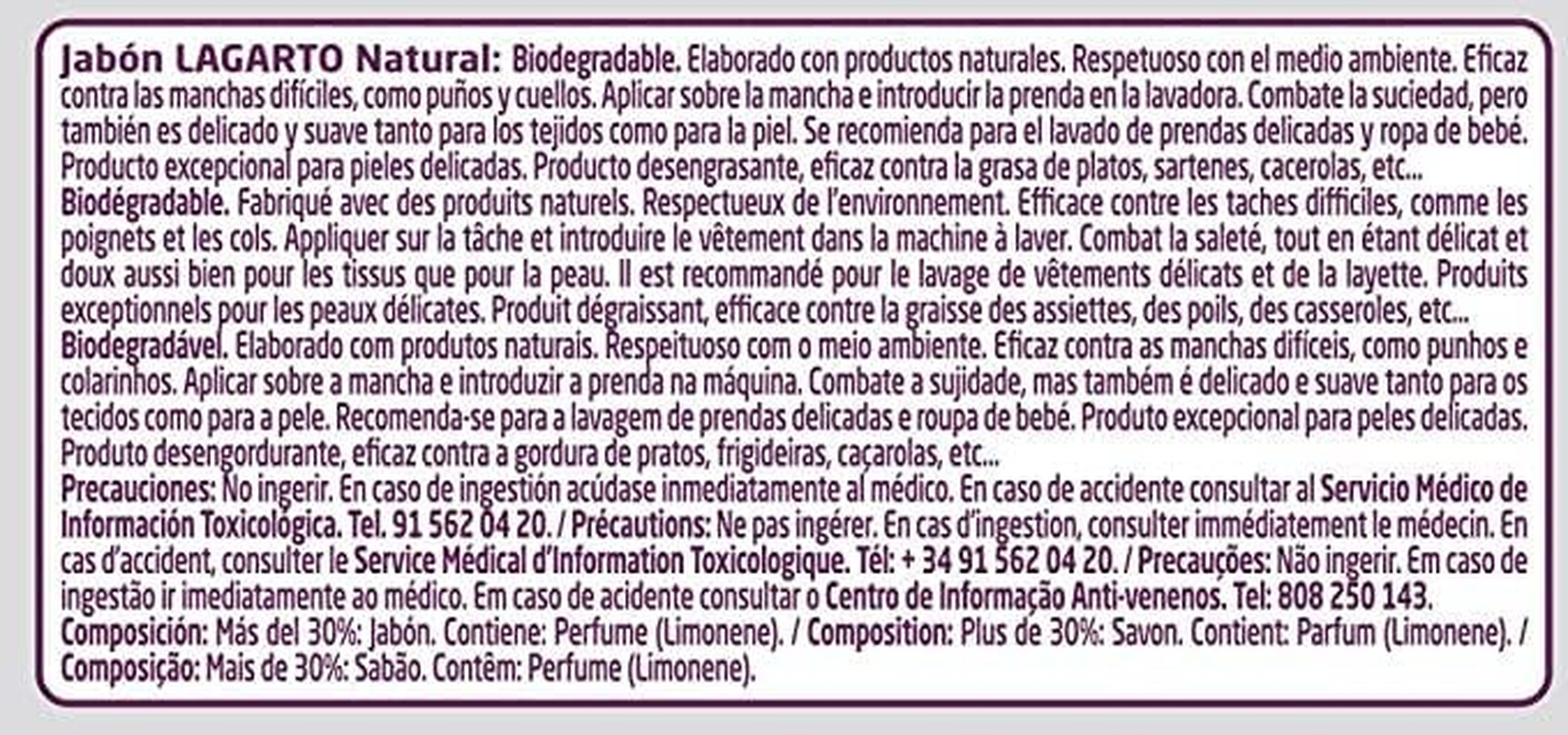 LAGARTO PLLA SOAP GREEN 250 GRS, Black, Standard image number 1