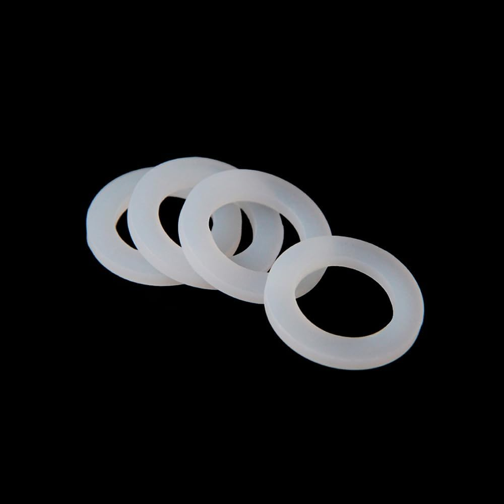 50Pcs 18Mm Aus Standard Washers Rubber Seals for Shower Head Hose Flexible Black - Black-50Pcs image number 6