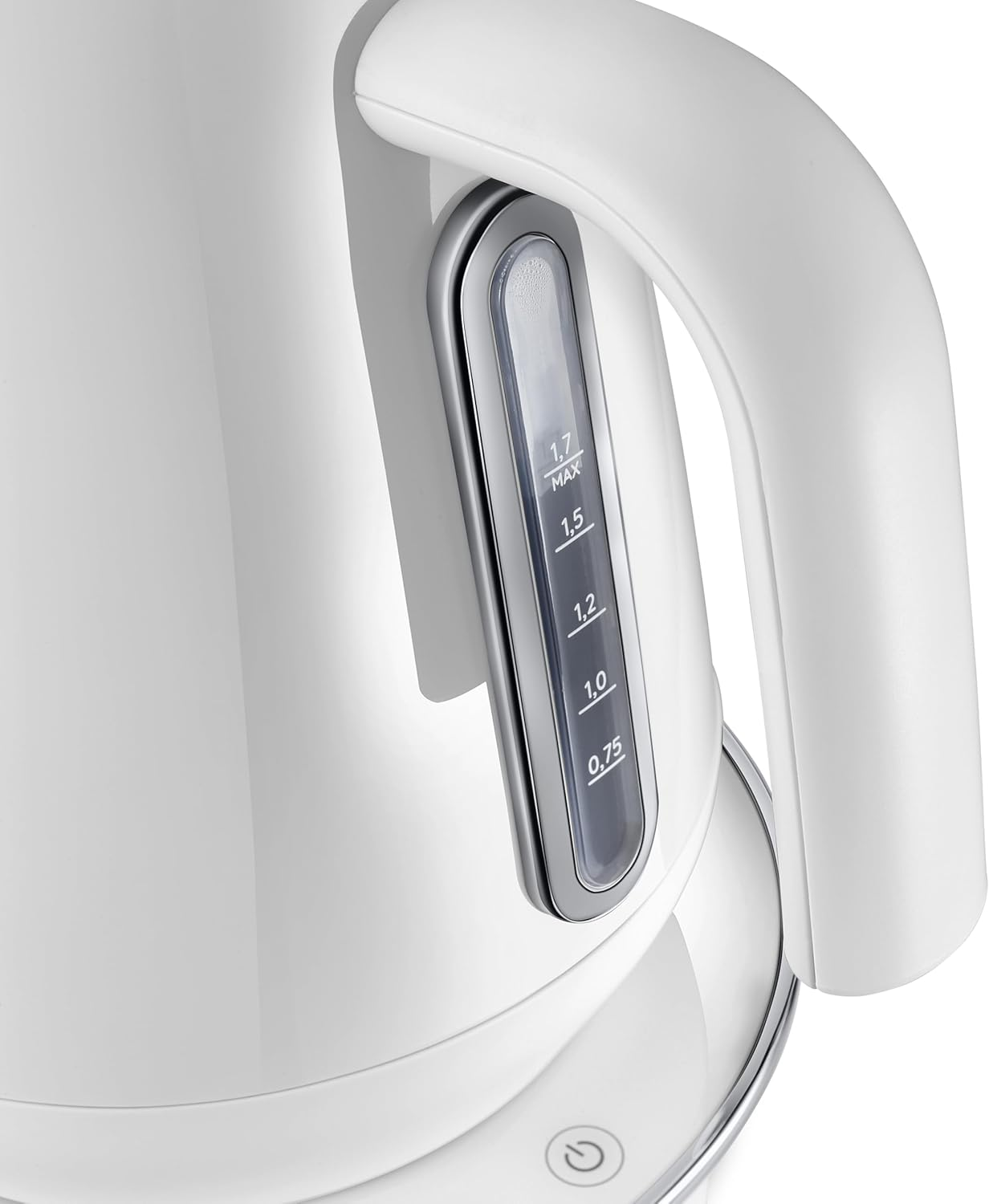 De'Longhi Eclettica Specialtea Kettle KBY2011.W, 9 Adjustable Temperatures, 30 Minute Keep Warm Function, Live Digital Display, Rapid Boiling, Stainless Steel, 2200W, White image number 6