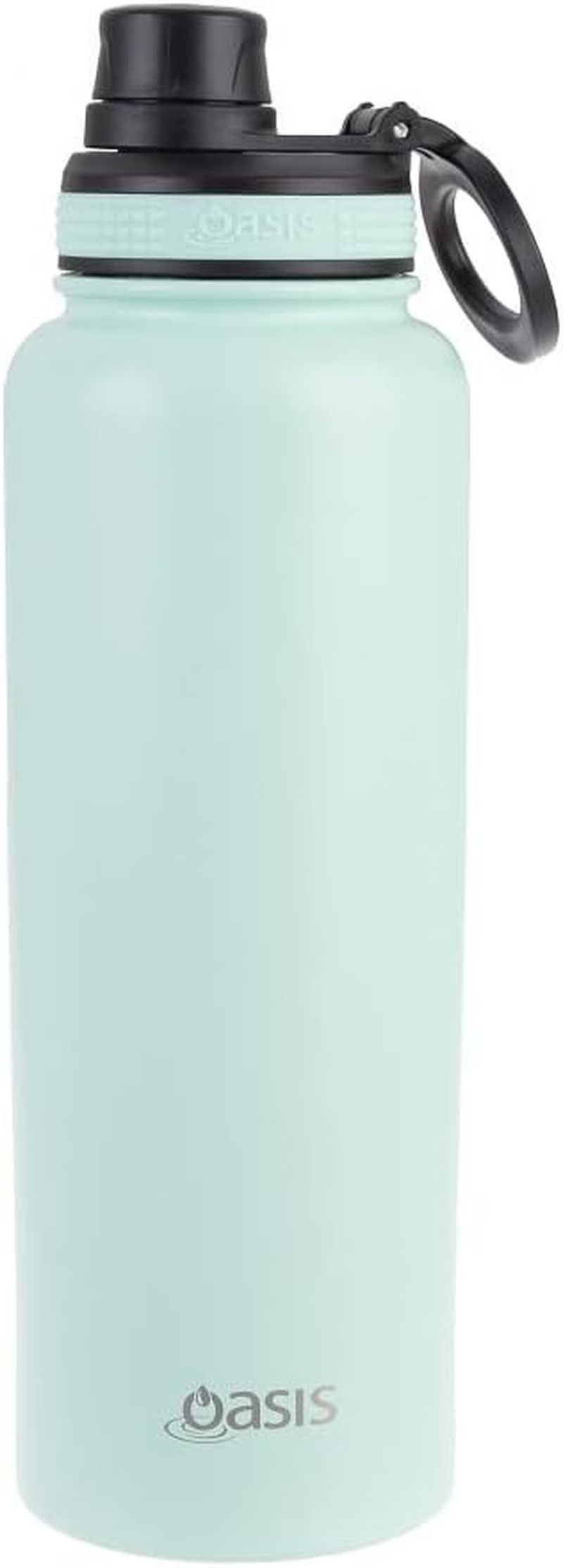 OASIS STAINLESS STEEL CHALLENGER SPORTS BOTTLE with SCREW CAP 1.1L - MINT