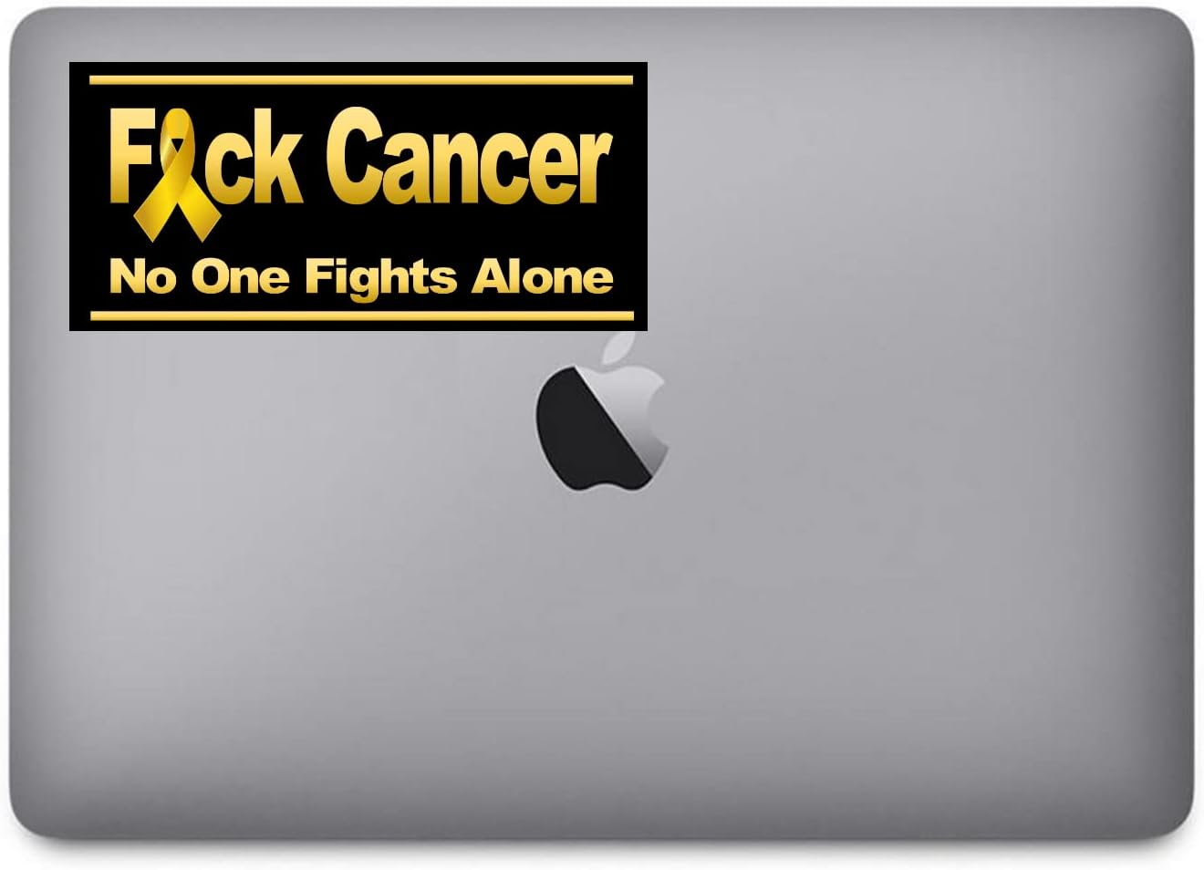 ACTIONX F Cancer (5 Pack) 7" X 3" Pediatric Cancer Stickers for Car, Truck, Laptop Window - Humorous, Bold Typography, Vinyl, Outdoor, Rectangular, Single Use, Letter Print, Powder Coated image number 3