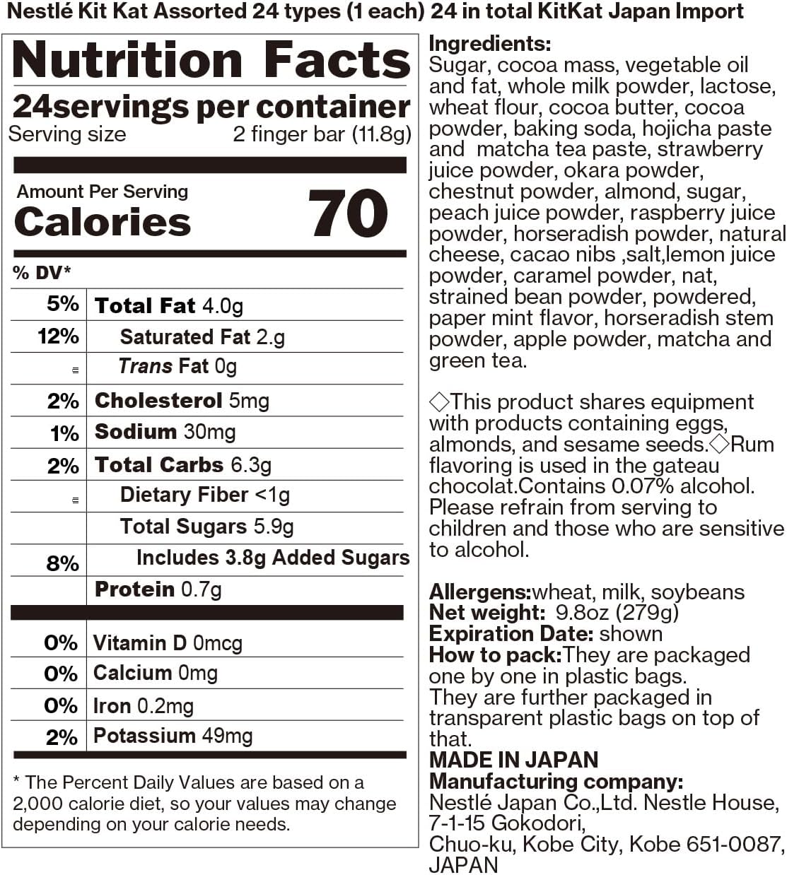 Nestl&eacute; Kit Kat Assorted 24 Types (1 Each) 24 in Total Kitkat Japan Import image number 2