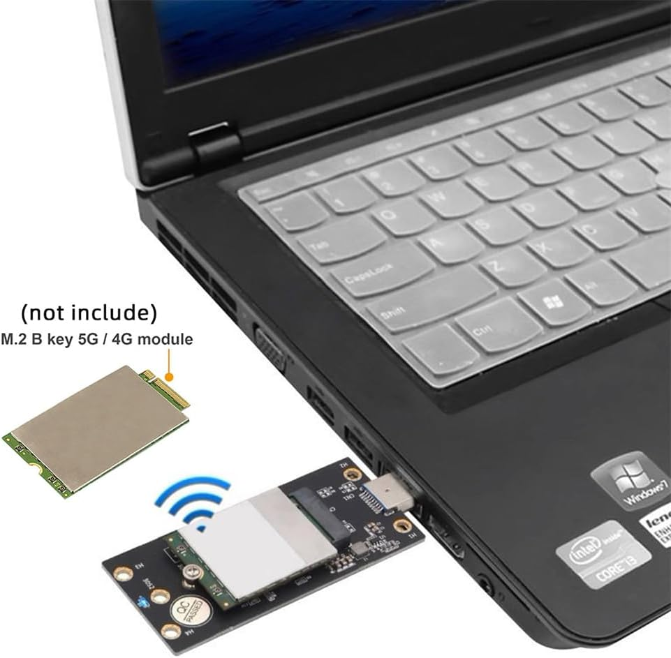 NFHK NGFF M.2 Key-B WWAN to USB 3.0 Adapter Riser Card with SIM Slot for 3G/4G/5G LTE Wireless Module Modem Card, NF-EP-026 image number 5