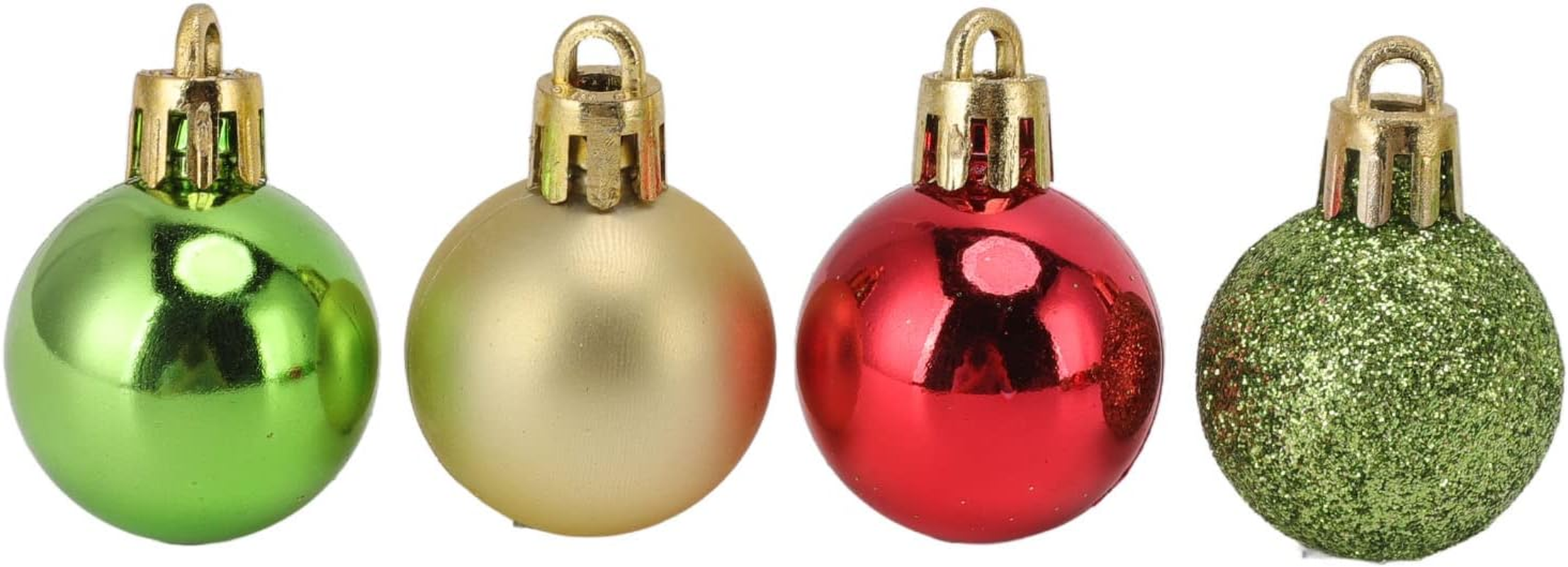 49PCS Mini Christmas Ball Ornaments, Mini Christmas Tree Decorative Balls Small Shatterproof Christmas Baubles for Xmas Christmas Tree, Christmas Wreath Ornaments and Party Decor image number 2