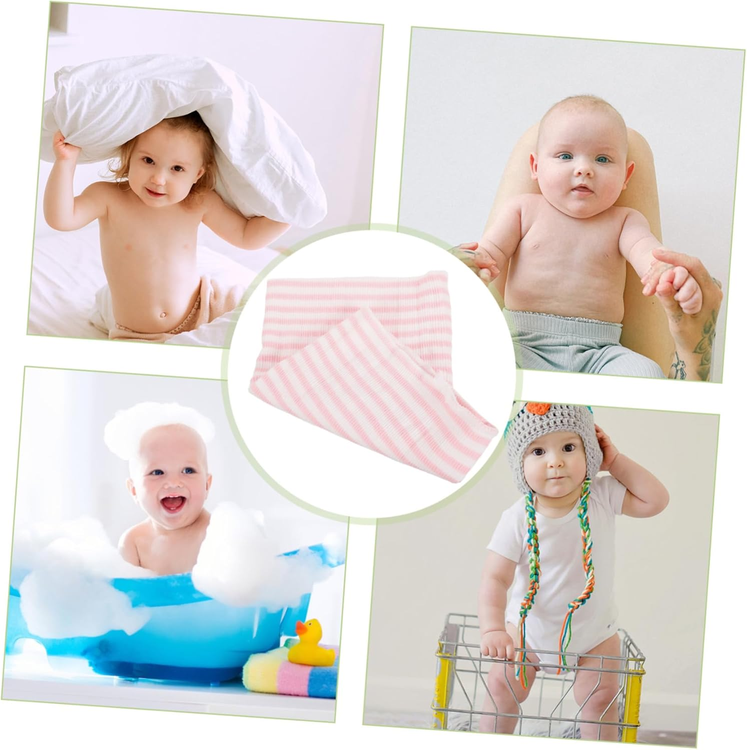 Belly Protection Bag Cotton Newborn Belly Band Cord Cover for Boy Girl Nursery Reusable Boy Girl Printed Navel Belt image number 4