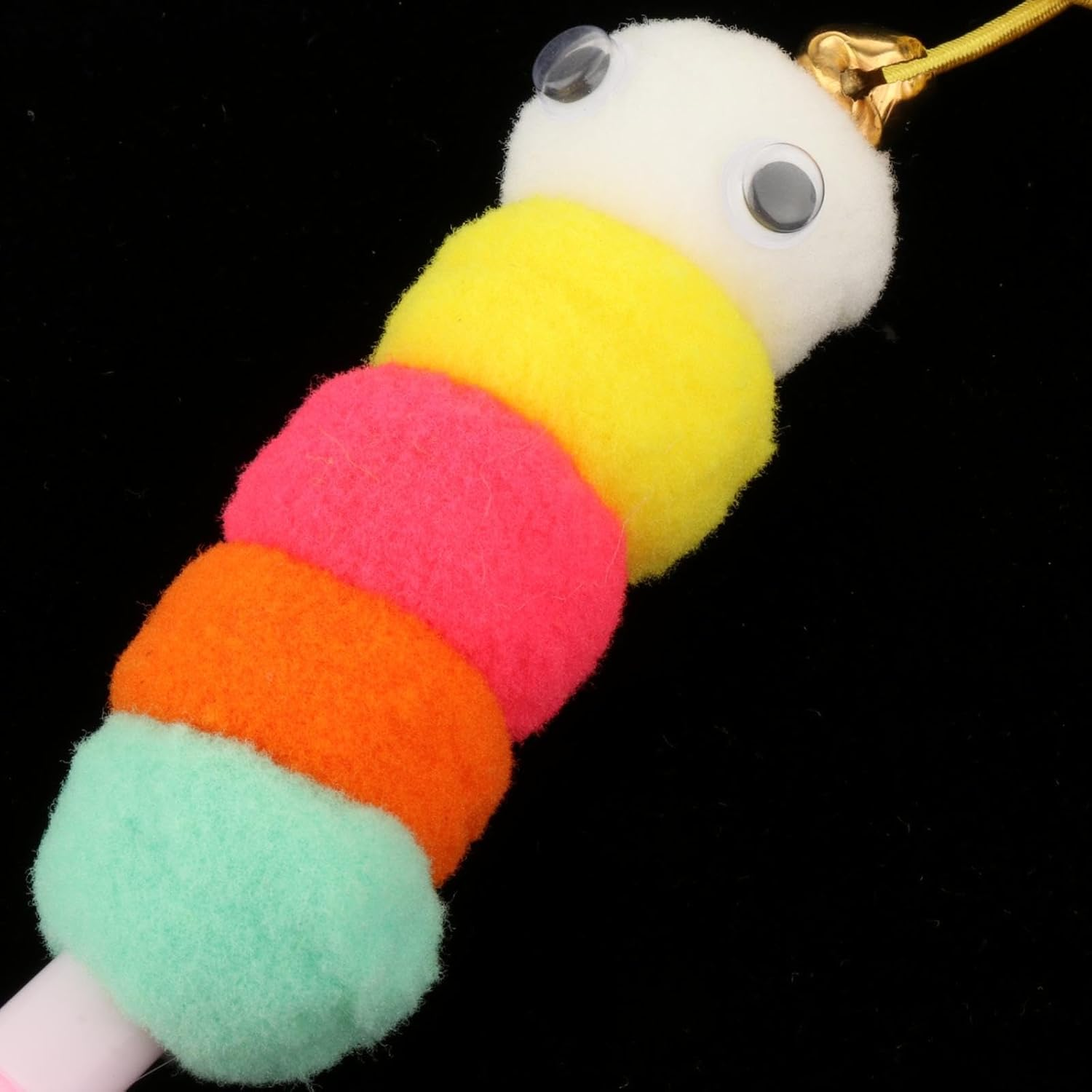 STARTIST Hanging Door Cat Toys with Bell, Elastic Rope Hanging on Ceiling Cat Teaser Toy Cat Plush Toy for Kitten Indoor Cats Exercising Play Chasing, Sound Paper image number 2