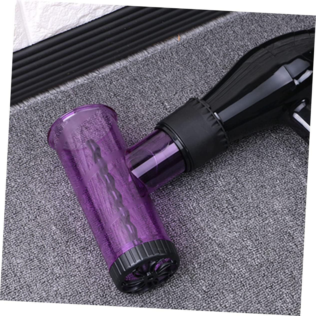 SHERCHPRY Curling Hair Dryer Diffuser Attachment Travel-Friendly Hair Curling Tool Purple for Large Waves and Curly Styles