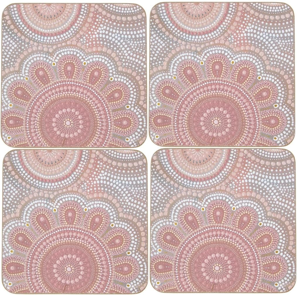 Maxwell & Williams Lou Martin Uplift Cork Back Coaster 10.5Cm Set of 4 Gift Boxed image number 1