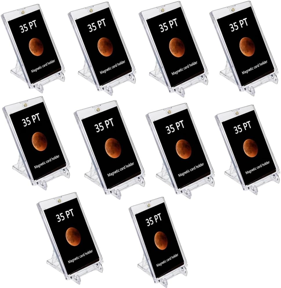 2 Pack Acrylic Clear Picture Frames with Stand, Magnetic Acrylic Photo Frames for Tabletop Display Horizontally or Vertically, Floating Frame for Home Office,10 Inch