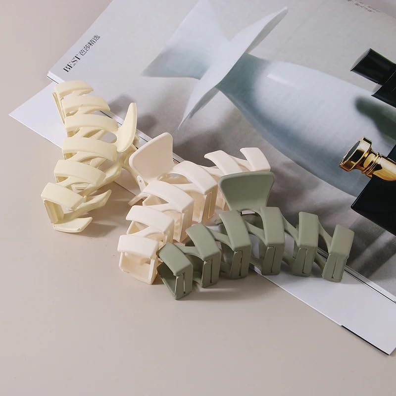 Hair Claw Clips Fashion 11CM Ladies N-Shaped Solid Color Frosted Large Hairpin Hairpin Headdress Shark Clip Hair Accessories