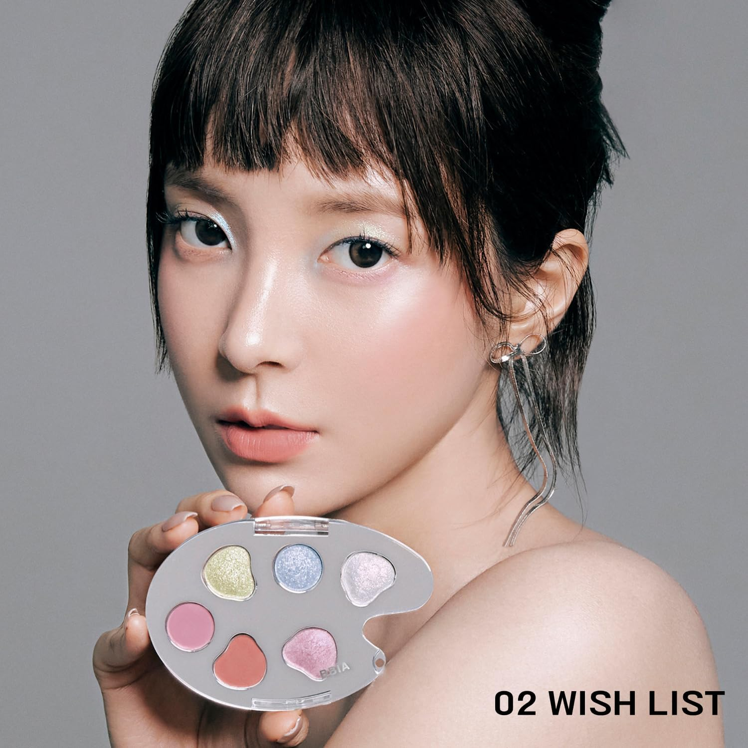 BBIA Last Eye Palette Ornament Edition - Eyeshadow & Lip & Cheek Blush Multi-Use Palette Various Texture Glitter Creamy Velvety Matte Long Lasting Daily Korean Face Makeup K-Beauty (02 WISH LIST, Pack of 1)