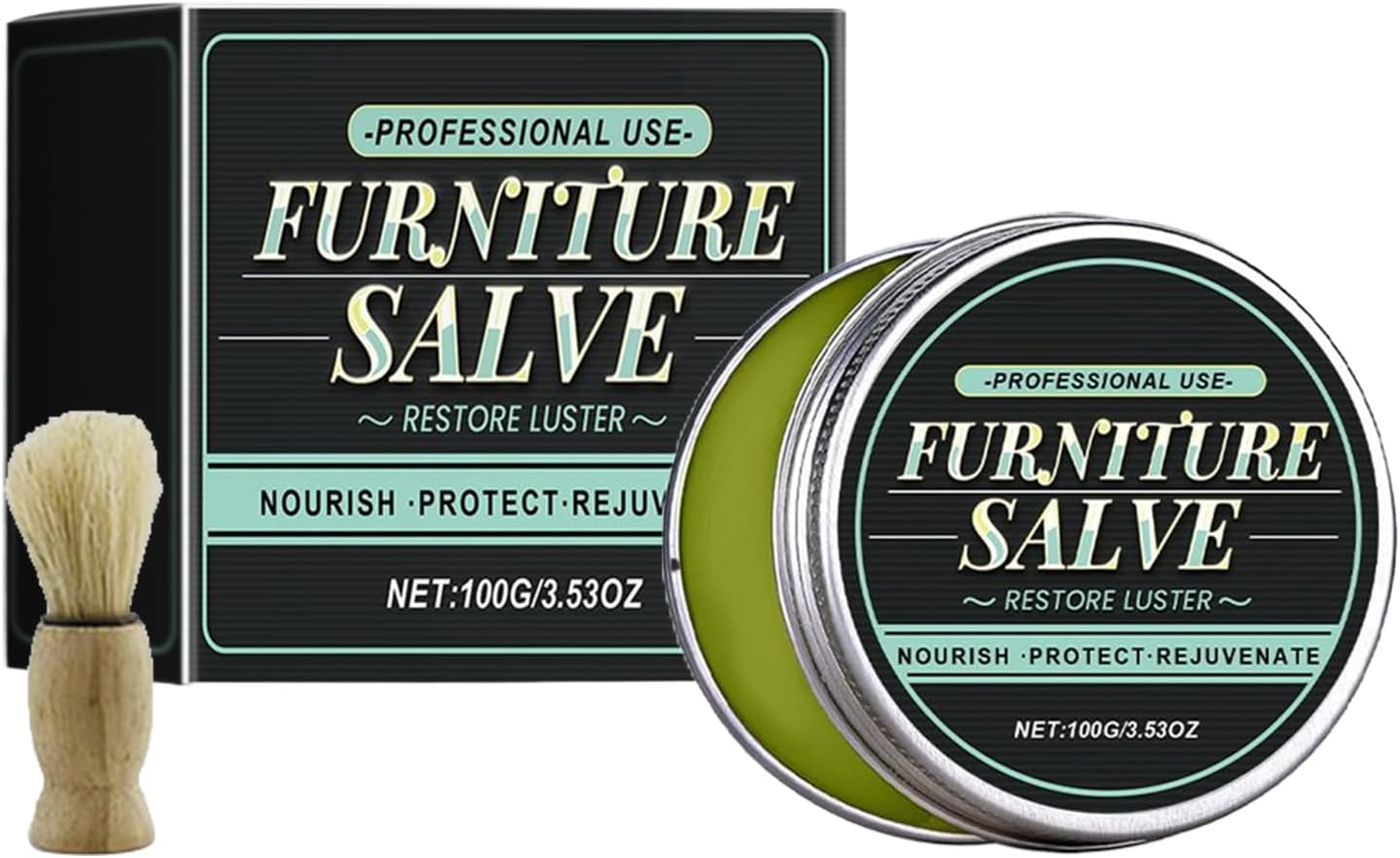 Shpuuyy Leather Balm - 100G Car Leather Interior Cleaner Cream - Deep Conditioning Maintenance Restorer for Furniture Couch Boot Bag Purse Automotive Shoe Upholstery Interior image number 2