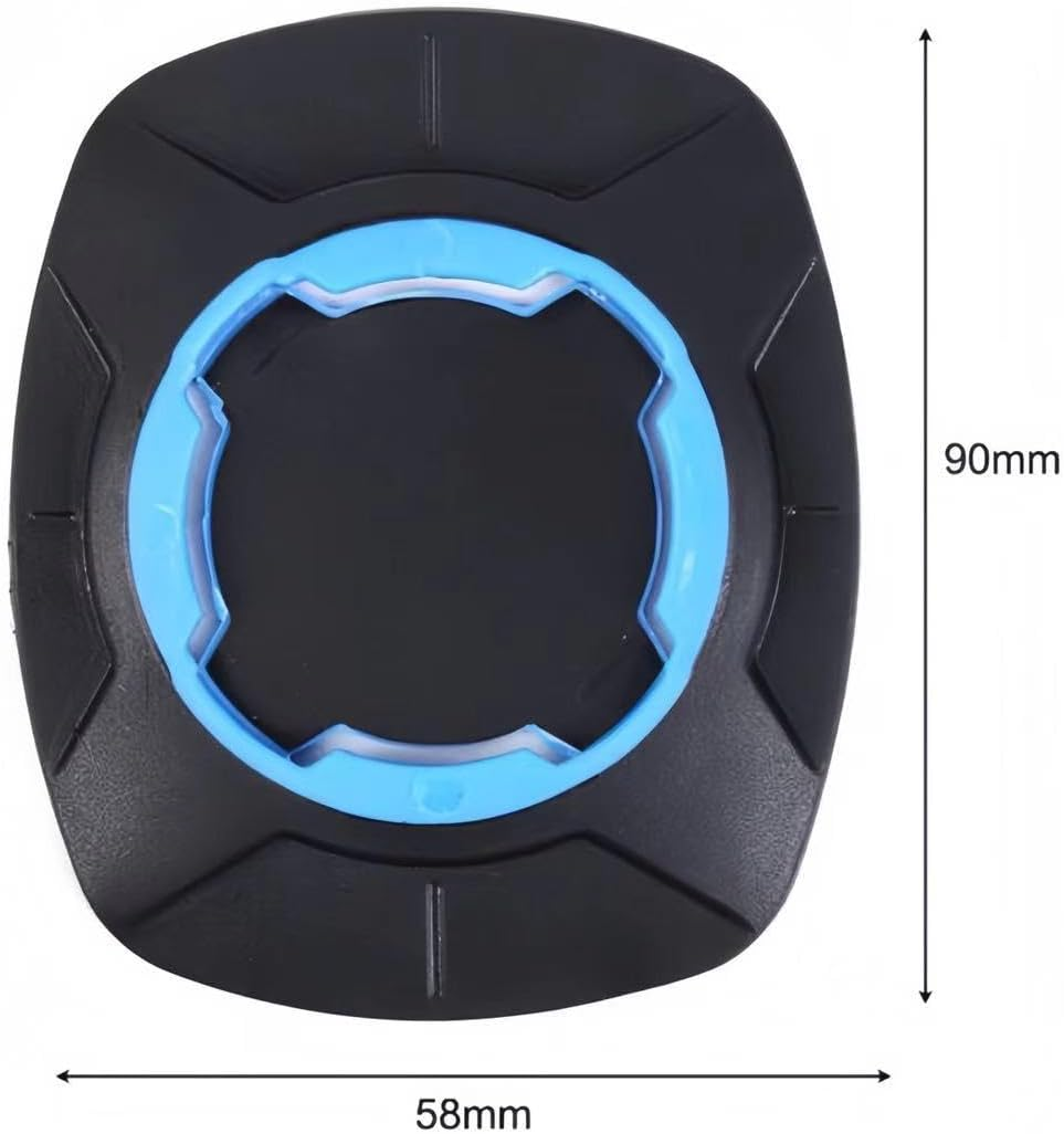 Luzcauwy Universal Phone Adapter - Quick Release Adhesive Mount Compatible with Quad Lock System - Secure Locking Plate for Motorcycle, Bicycle & Car (Blue) image number 3