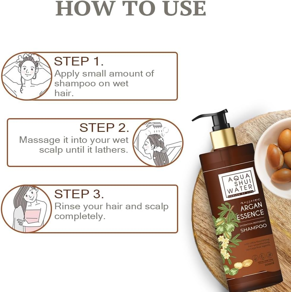 MANTRAMART Hair Smoothing Shampoo & Cleanser &ndash; Paraben & Sulfate Free, Infused with Argan Oil, Strengthens Hair & Nourishes Scalp, Suitable for All Hair Types, 400Ml image number 2