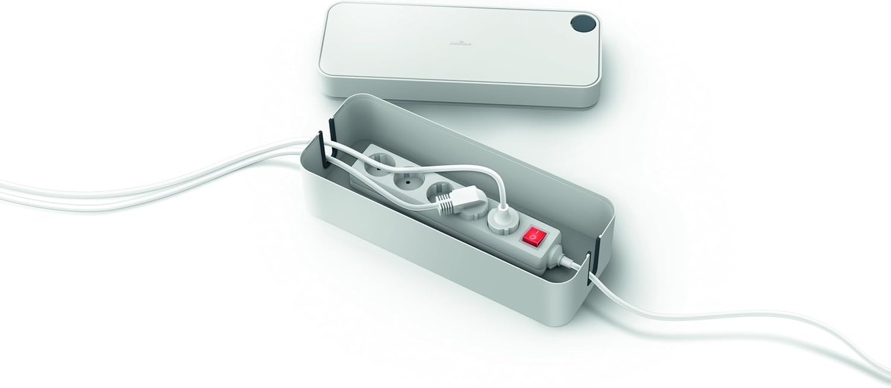 Durable Cavoline Cable Box, Large, Grey image number 6