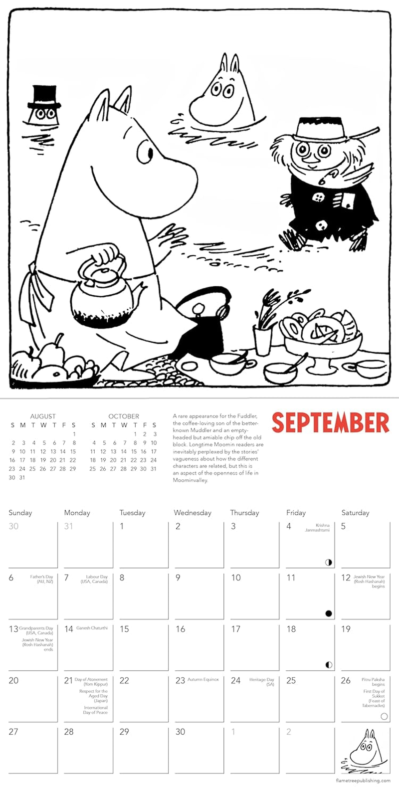 Moomin Mini Wall Calendar 2026 (Art Calendar)