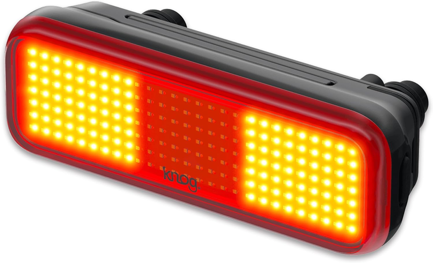 KNOG Blinder Link Rear Bike Tail Light - 100 Lumen Rack Mount Rear Bike Light, 50 Hour Runtime, Low Battery Indicator, Fits 50-80Mm Racks - Powerful Bike Light No-Size Black image number 4