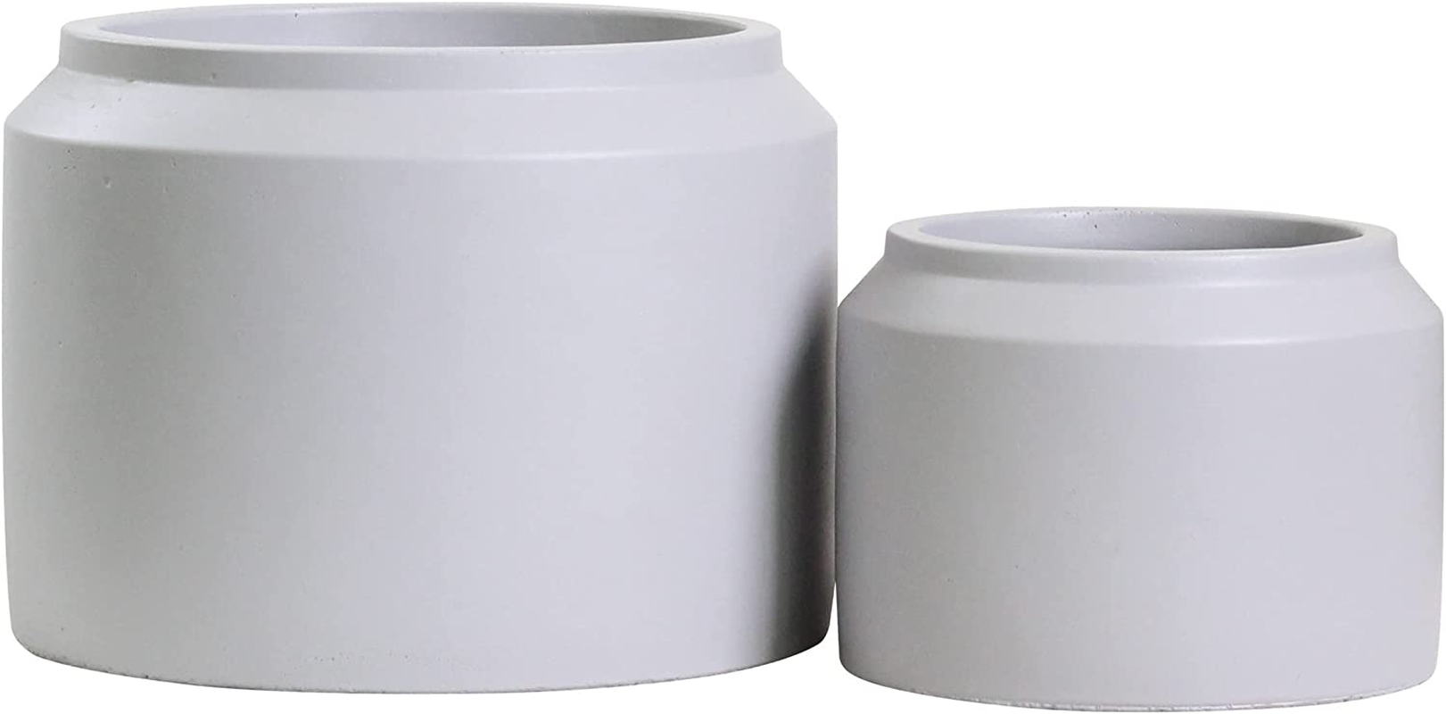 Porto Plant Pots - Matt Black Ceramic Jar Design Plant Pots Indoor & Outdoor Set 2 Planters (Matt Black) image number 5