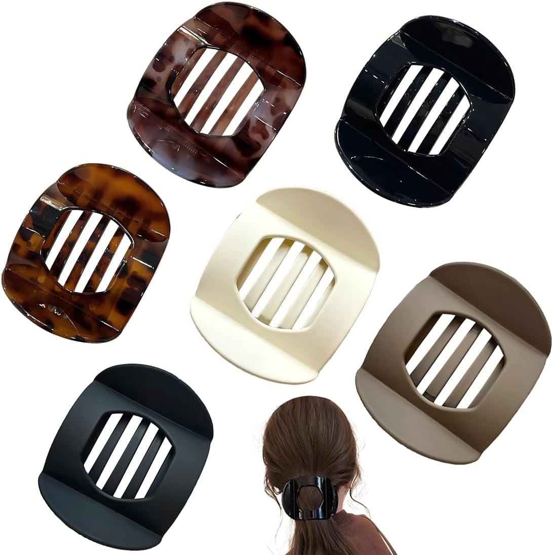 GGUFAY 6 X Women'S Hair Clips, Large French Hair Clips, Non-Slip Hair Clips, Elegant for Women and Girls image number 5