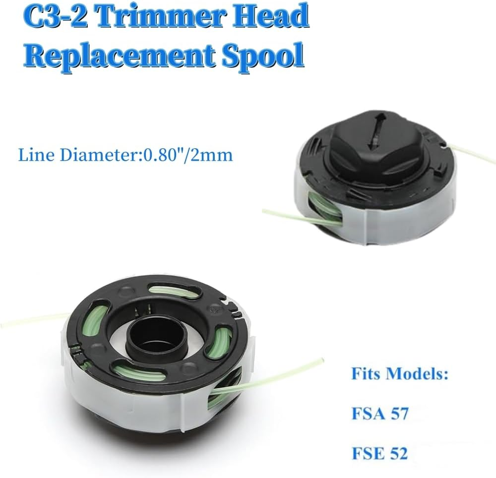 3-Pack Replacement Spool for Stihl Autocut C3-2,Trimmer Head Fits FSA 57 Weed Eater Trimmer Spool Replaces 4009 710 4305,Trimming and Mowing Head image number 6
