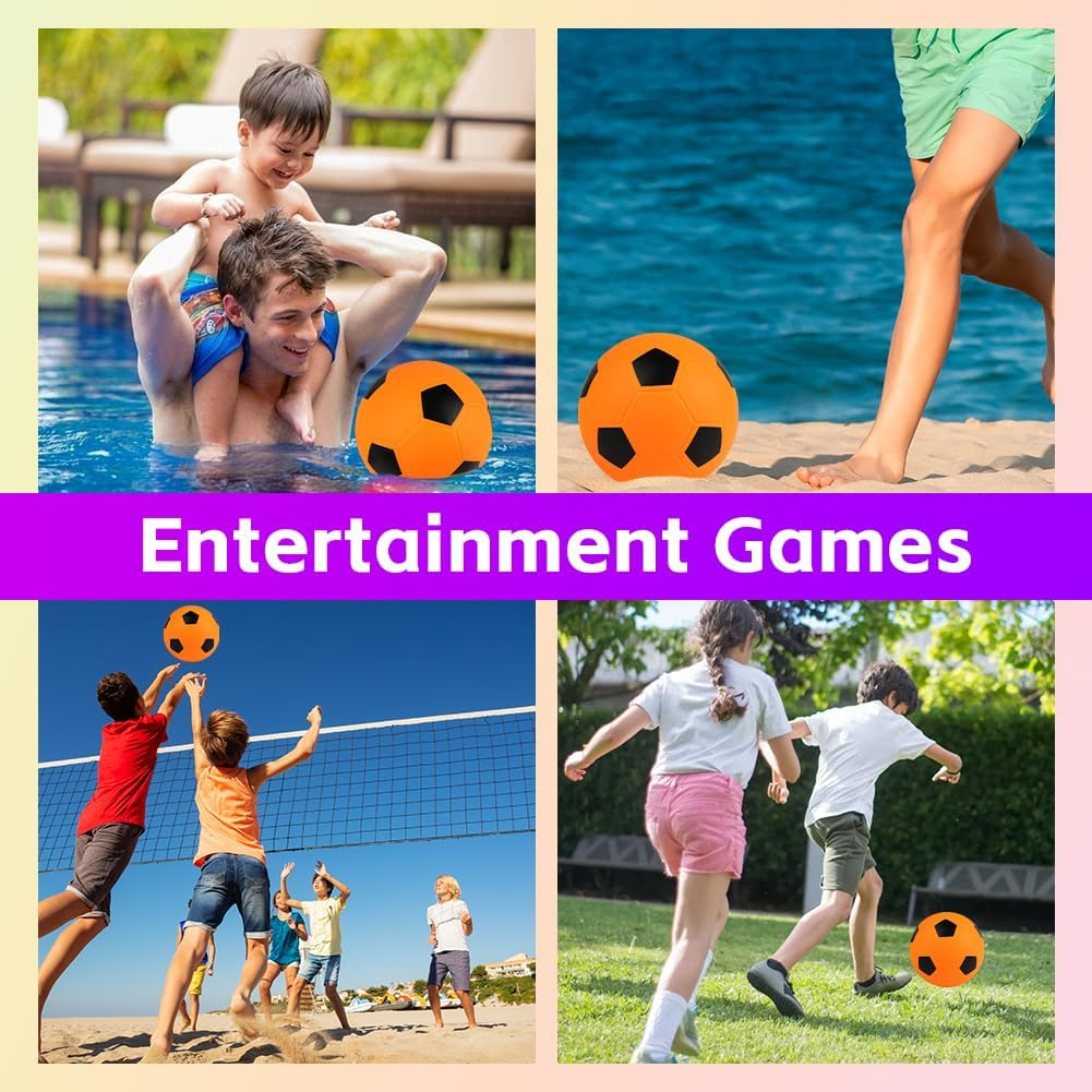 OSDUE Bouncy Kickball, PVC Children'S Play Ball, Multicoloured Rainbow Ball Children, Rainbow PVC Soft Ball for Children, Football Softball, Children'S Ball for Indoor and Outdoor Use (8.6 Inches) image number 4