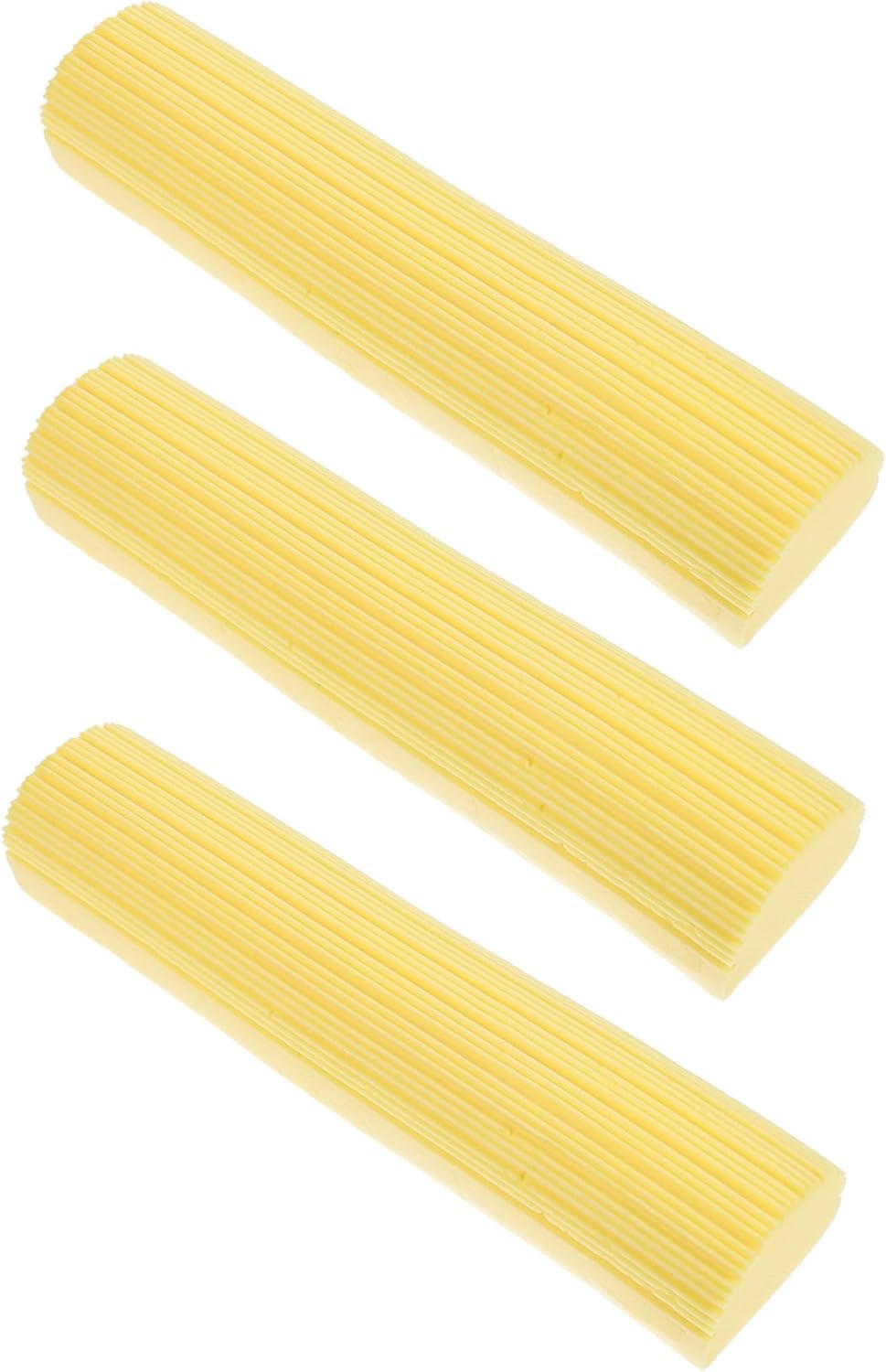 VALICLUD 3Pcs Sponge Mop Head Replacement 28Cm Yellow Water Absorption Mop Refill Accessory Suitable for Bathroom and Tile Floors image number 6