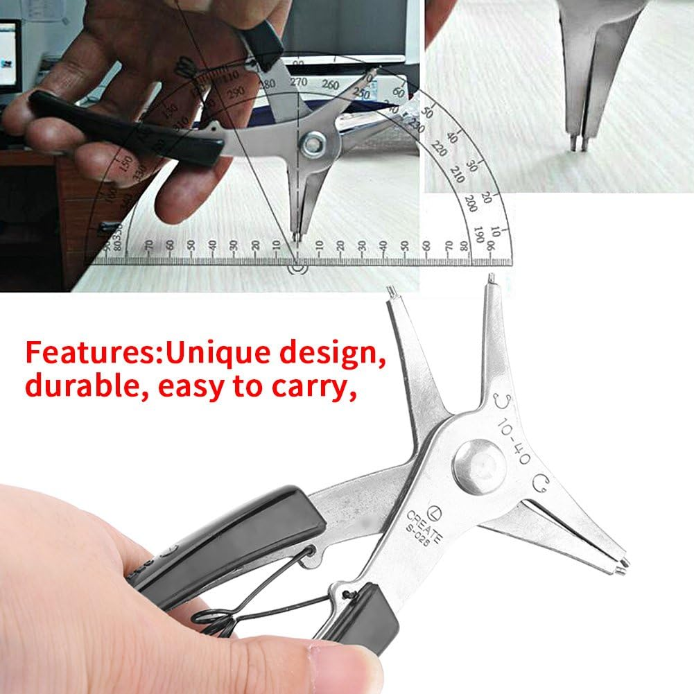 1Pc Snap Ring Pliers Internal/External Convertible Remove Retaining Rings Reassembling Tool image number 5