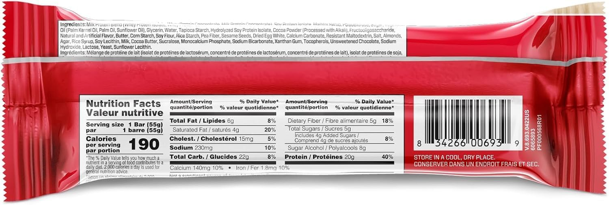BSN Toffee Gluten Free Protein Crisp Bars 55 G image number 3