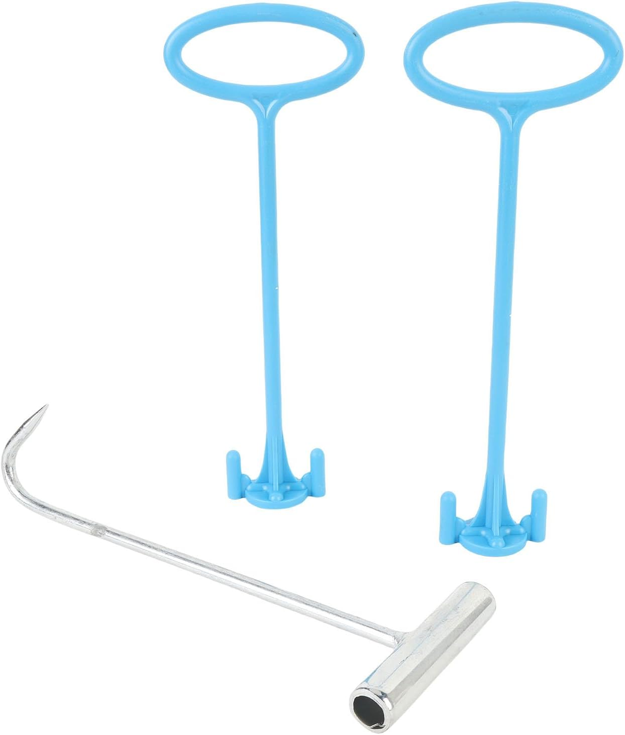 Pool Skimmer Basket Handle, Universal Pool Basket Tool, Accessory with Stainless Steel Plastic Material for Debris Removal image number 2