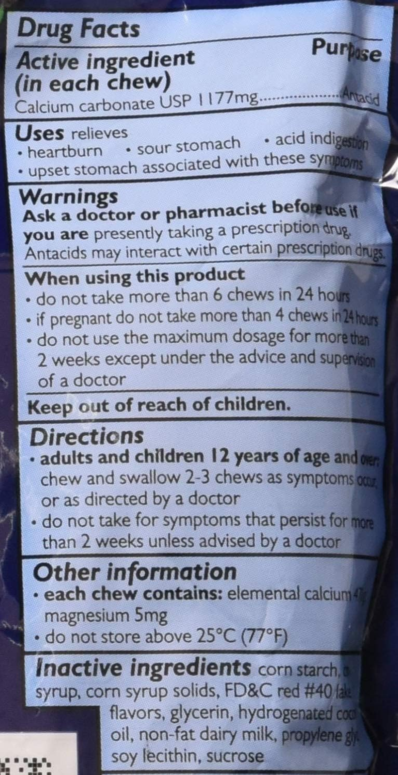 Tums Chewy Delights Capsules, Very Cherry, 32 CT (Pack of 2) image number 3