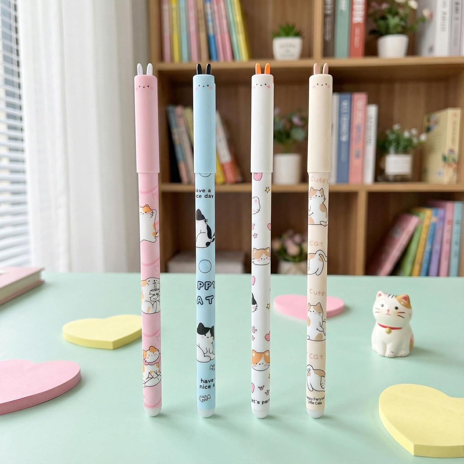 Vorirydian 4 Erasable Pen - Erasable Gel Pen, 0.5 Mm Tip Diameter, Blue Ink Design, Does Not Ruin the Paper, Thermosensitive Ink, Smooth Writing (Pink)