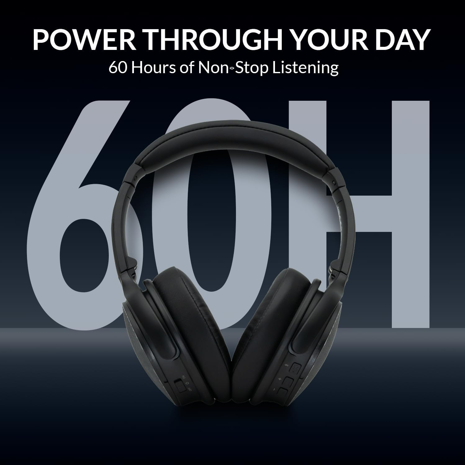 Homespot JM320, Ultra-Lightweight Bluetooth 5.3 Over-Ear Headphones with Auracast, LE Audio, Aptx HD, 60-Hour Battery, and Enhanced Noise Isolation image number 5