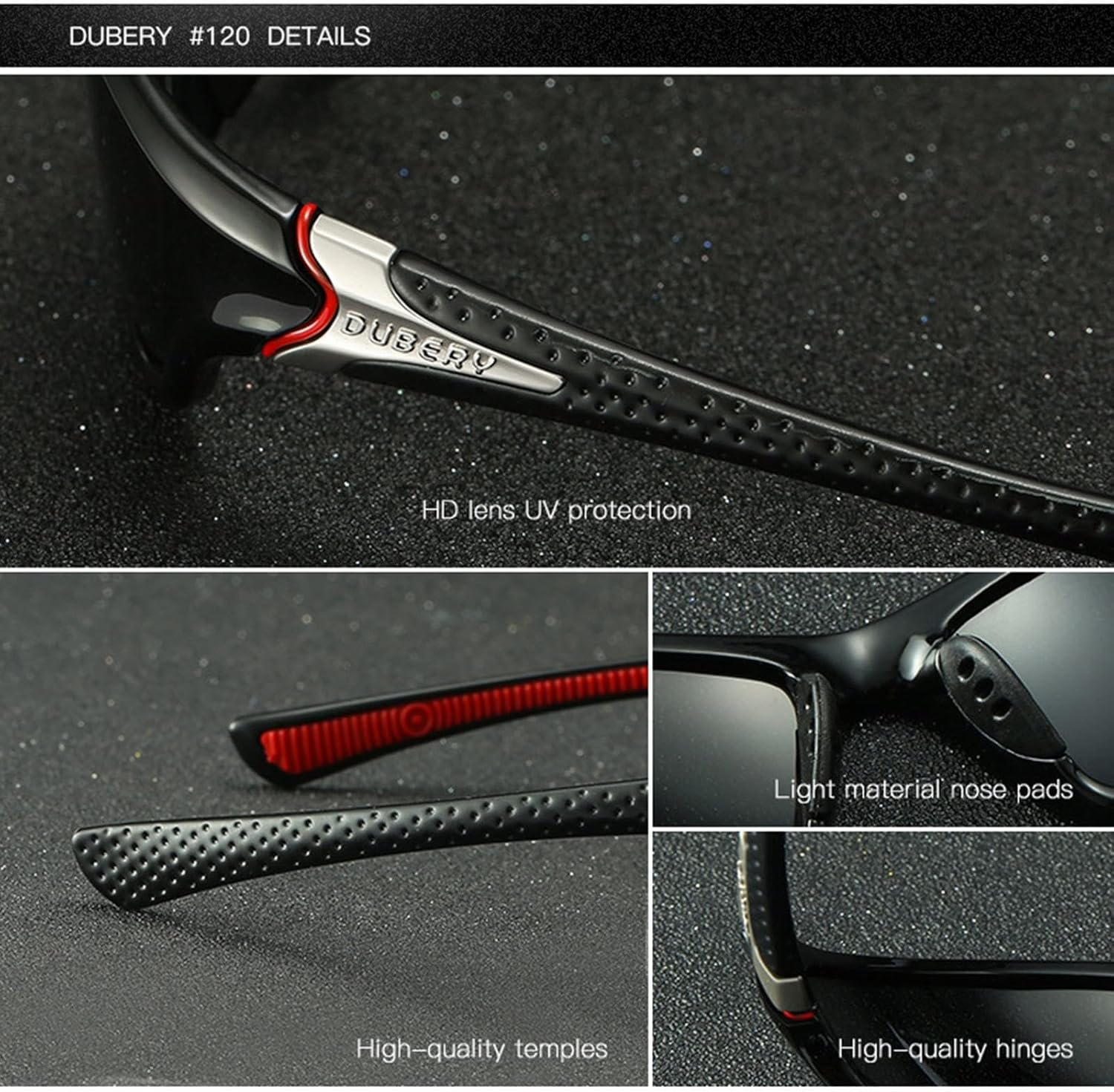 IOIUSKKU Fashionable Photochromic Eyewear Riding Full Frame Sunglasses Stylish and Skin-Friendly Skin-Friendly Adjustable N Pads Cycling Goggles Sunglasses UV400 Men Women image number 4