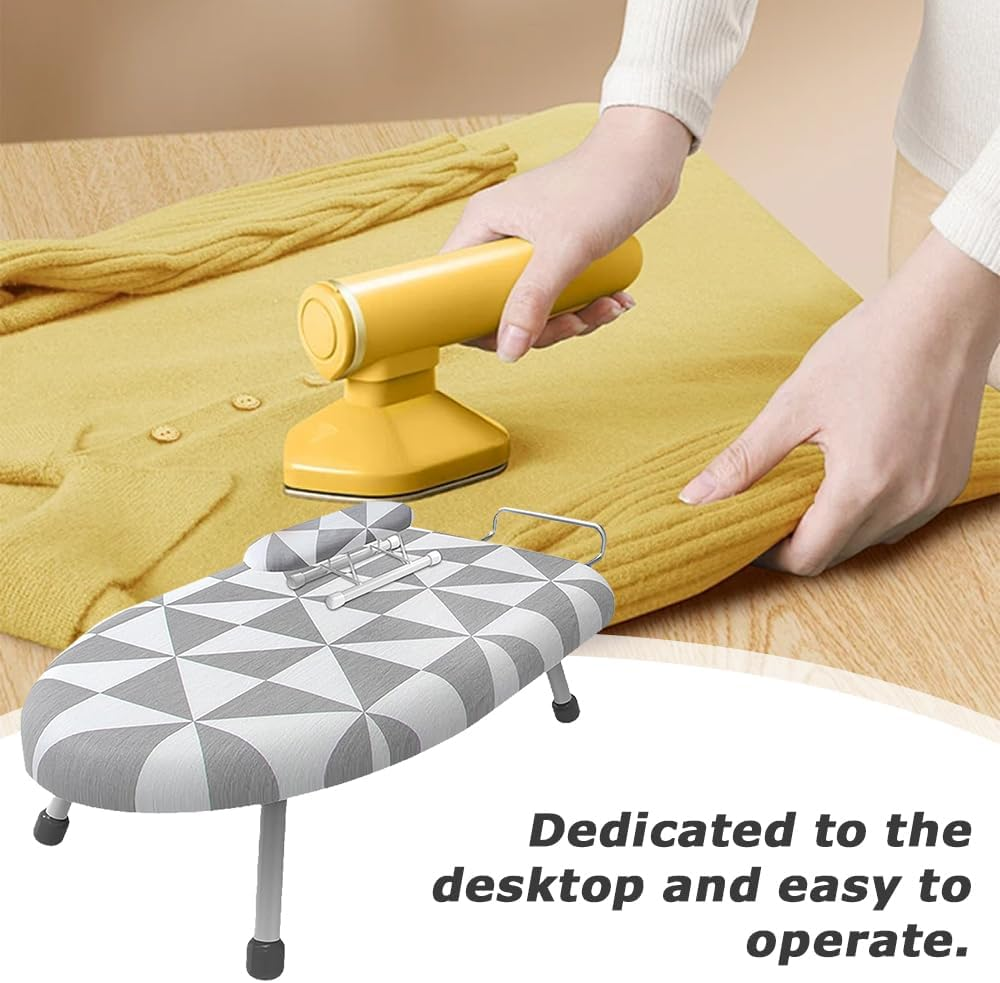 Foldable Tabletop Ironing Board, Portable Ironing Board,Ironing Pad,Folding Ironing Board,Dual Purpose Ironing Tool,For Laundry Room Sewing Room Travel for Home Use, Convenient Storage (Grey)
