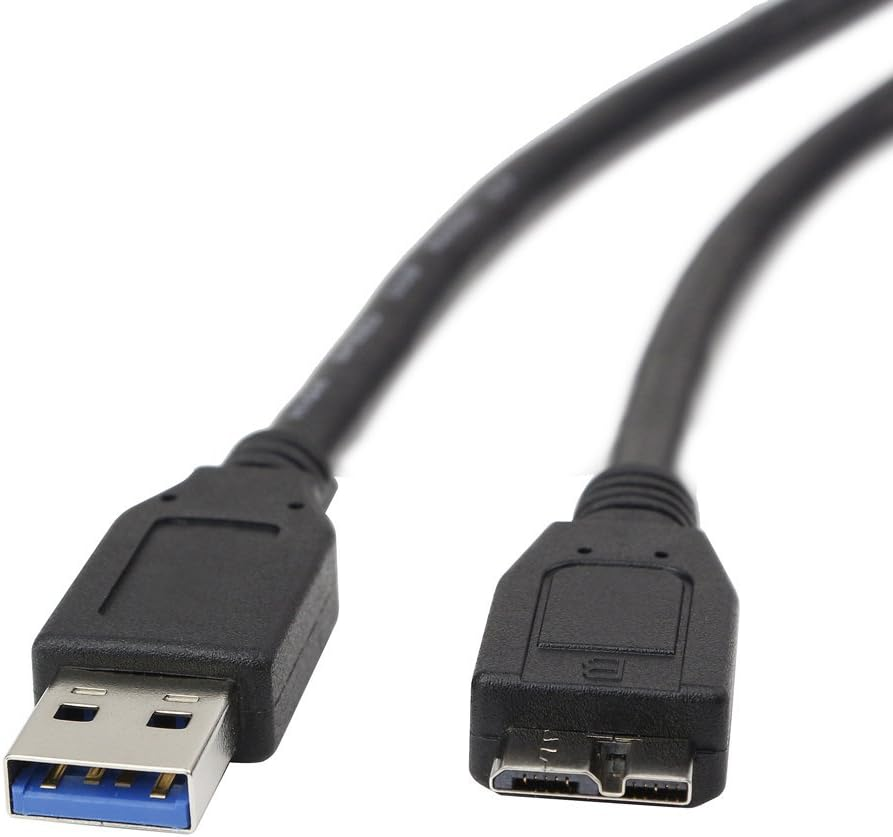 Ezopower USB 3.0 Cable/Cord for Seagate Goflex, Expansion, Expansion Desktop External Hard Drive Super Speed 5Gbps a / Micro B Device, 3FT - Black image number 4