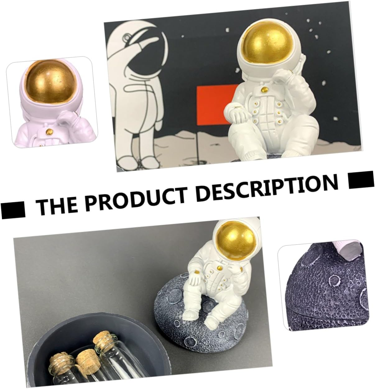 Lanugo Storage Bottle Newborn Teeth Collection Box Resin Keepsake Box for Fetal Hair and Tooth Preserver image number 3